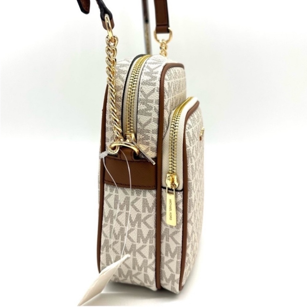 Michael Kors Medium NS Chain Xbody Bag Vanilla - Picture 6 of 10
